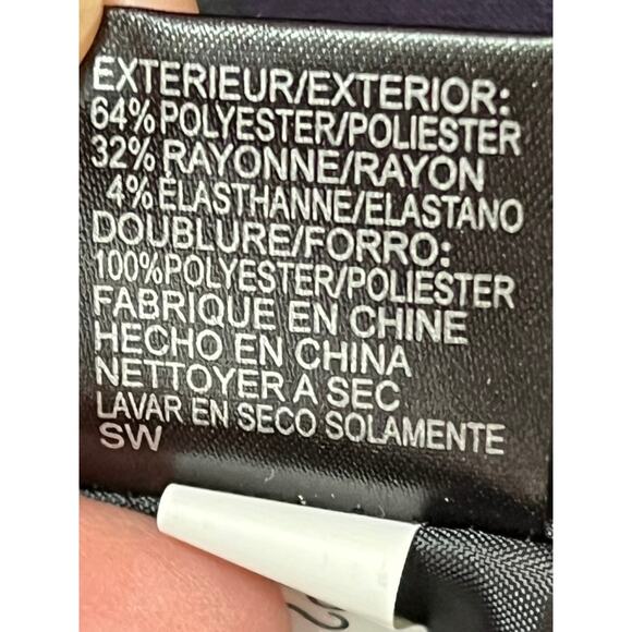 Tahari by Arthur S. Levine Purple Black Gray Striped Long Sleeve Blazer Size 12P - Picture 6 of 7